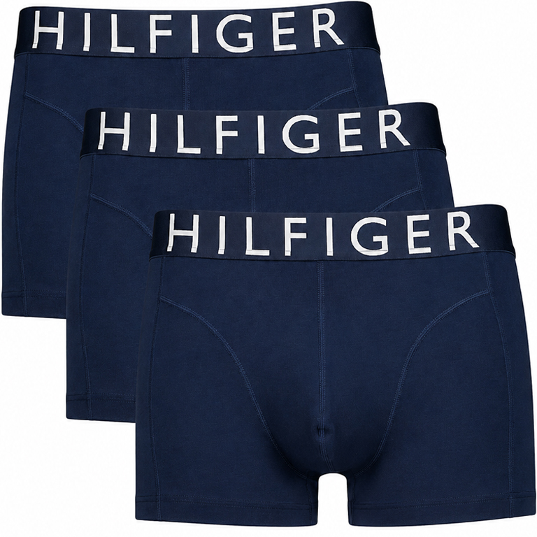 Tommy Hilfiger boxers-trunk Stretch cotton 3-pack blauw